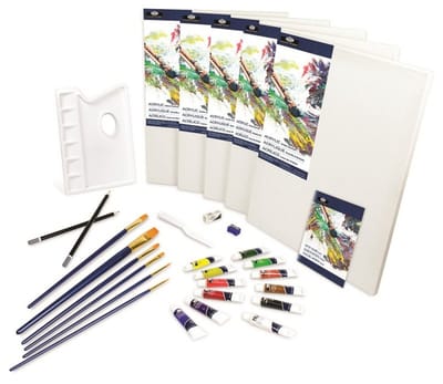 R&L Studio Complete Acrylic Painting Art Set - 30 Pack