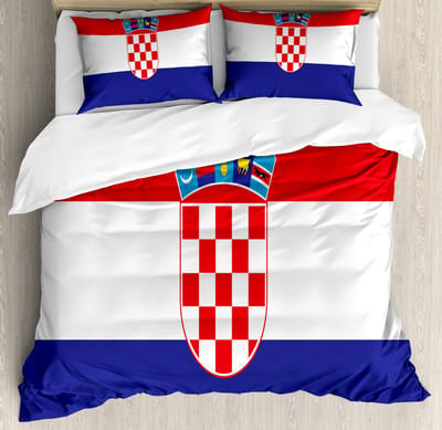ABAKUHAUS Croatia dekbedovertrek voor tweepersoonsbedden, mijtbestendig geschikt voor allergiepatiënten met kussenslopen, 200 x 200 cm, vermiljoen