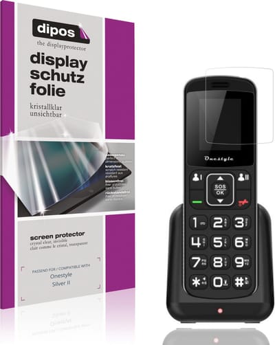 dipos – 4x Beschermfolie geschikt voor Onestyle Silver II | Krasbestendige & heldere Screenprotector Ultra-Thin