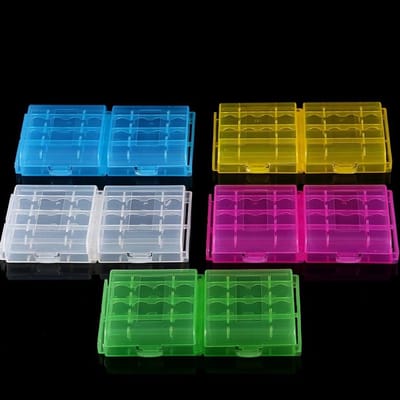 Batterijhouder Set - Batterij Organisator - Batterijen Opbergen - Voorkomt Schuiven - 10 Stuks - Multicolor