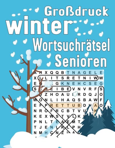 Woordzoekers Boek - Puzzelboek voor Senioren - Mentale Stimulatie - Grote Letter Typografie - 28 x 21.5 cm