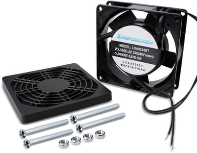 Elektrische Koelventilator - 1 - 92 x 92 x 25 mm - PBT-Kunststof - Voor IJsmachines en PC's