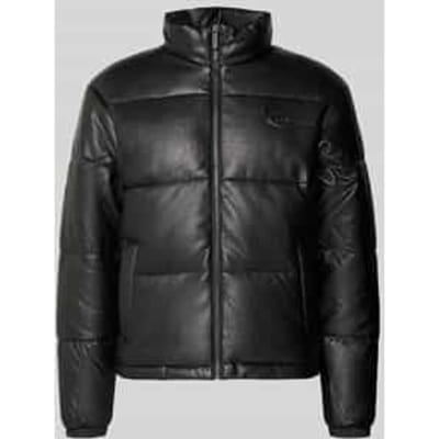 Regular fit gewatteerd jack van pure viscose, model 'Signature'