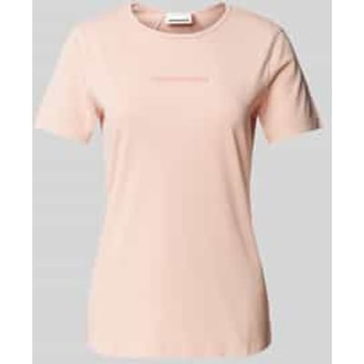 T-shirt met labelprint, model 'EBAANORA'
