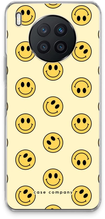 Case Company® - Hoesje geschikt voor Huawei Nova 8i hoesje - Smiley N°2 - Soft Cover Telefoonhoesje - Bescherming aan alle Kanten en Schermrand