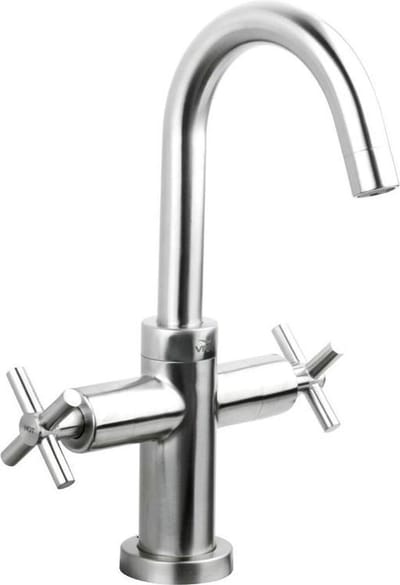 RVS wastafelkraan opbouw
