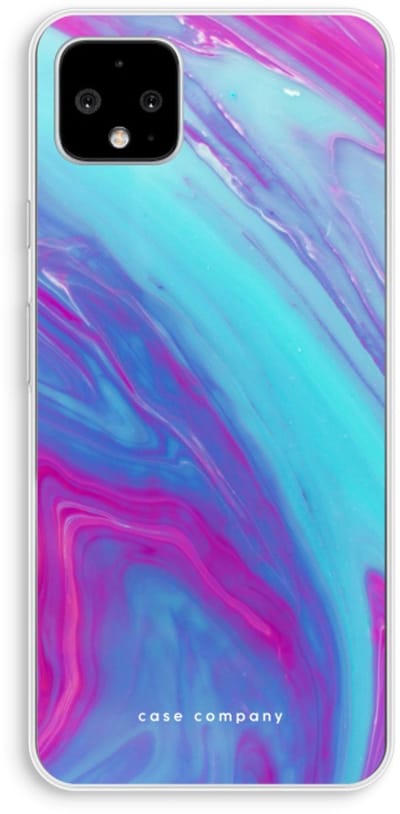 Case Company® - Hoesje geschikt voor Google Pixel 4 XL hoesje - Zweverige regenboog - Soft Cover Telefoonhoesje - Bescherming aan alle Kanten en Schermrand