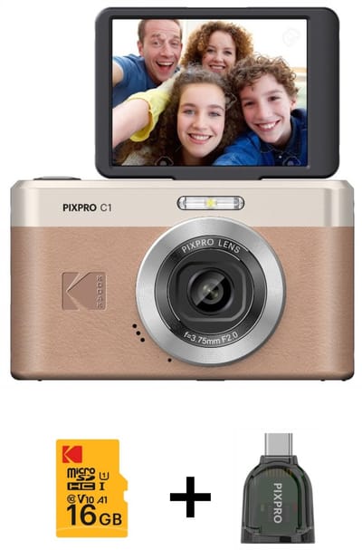 KODAK Pixpro Friendly Zoom C1 Brown + Dongle - Compact Digital Camera