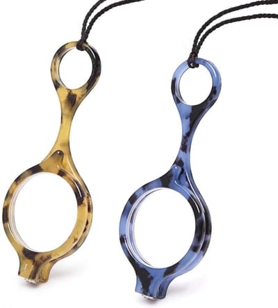 Opvouwbare Leesbril + Hanger Ketting Lezers Lichtgewicht Draagbaar + Etui voor Dames en Heren (+1.5X)