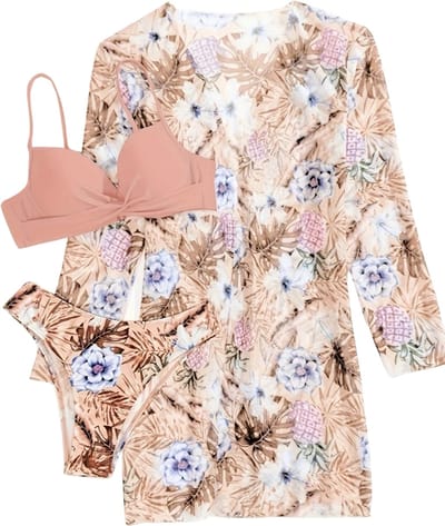 Bovista Bikini Set Dames - Strandjurk - Volwassenen - Strandtuniek - Blouse - Roze - Maat S
