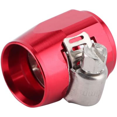 AN6 Aluminiumlegering Slangafwerker Klem Connector voor Brandstof Olie Diesel Gas Lucht en Water Slang Pijp Rood Red rood