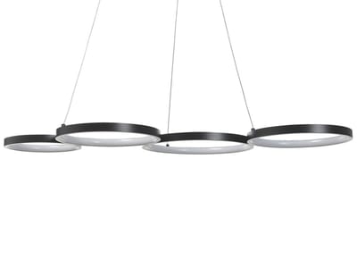 PIBOR - Hanglamp - Zwart - Aluminium
