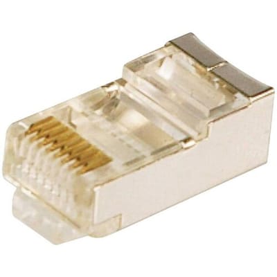 LogiLink RJ45-connector CAT5e MP0003 Stekker, recht Aantal polen: 8P8C Aantal polen (sensoren) 8P8C Zilver 100 stuk(s)
