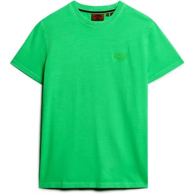Fluo T-shirt met geborduurd logo Superdry Essential