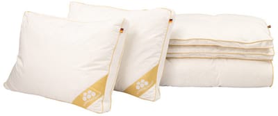 Balette Greenfirst Donsdekbed - 140x200 - Eenpersoons - Enkeldekbed Voor Alle Seizoenen - 60% Eendendons - Anti Huisstofmijt & Allergie (NOMITE) - Warmteklasse 3 - Met Gratis Hoofdkussen 50x70cm - Zomer & Winterdekbed