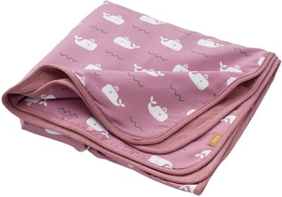 Fresk UV badponcho one size - Badcape met Capuchon – Sneldrogend Strandlaken - Meisjes - Rose - Whale Ash Rose