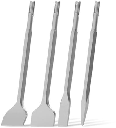 Beitelset voor Tegelwerkzaamheden - 4-delige Set van 250 mm voor Keramische Tegels en Beton