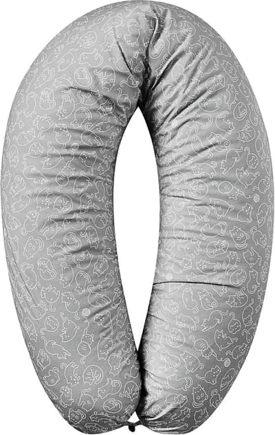 Borstvoedingskussen - Zwangerschapskussen - Comfortabel Slapen - Ergonomisch Gecertificeerd - 190 x 30 cm - Zwart