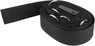 Deuranker Riem - Trainingsaccessoire - Thuisfitness Krachttraining - 5 D-ringen - 16x10x4 cm - Zwart
