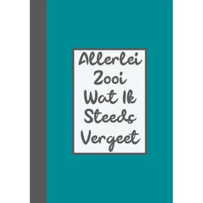 Wachtwoordenboekje / Wachtwoorden Boekje - Allerlei Zooi Wat Ik Steeds Vergeet - Wachtwoordenboekjes & Meer