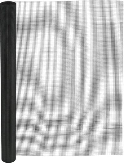 Horrengaas zwart RVS 304 mesh 18x16 100cm, 5 meter.