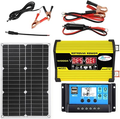 Zonne-energie Omvormer - Spanningsregelaar Batterij - Energie Opladen - Automatische Laadregelaar - 4000 W Vermogen - Meerkleurig