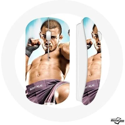 Souris Sans Fil - MANIACASE - Jose Aldo - Clé USB Wifi - Compatible Mac et PC - Couleur Blanc