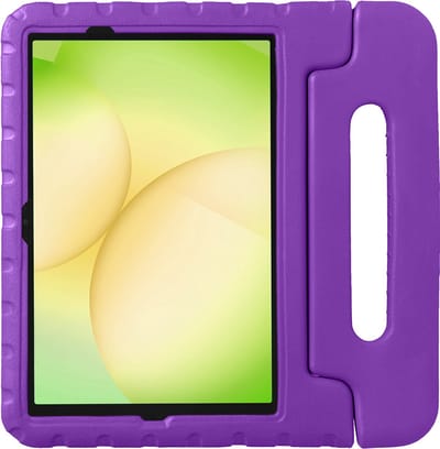 Hoes - Geschikt voor Samsung Galaxy Tab A11 Plus - Kinderhoes Shockproof Bumper - Kidsproof Case - Tablet Hoesje - Kinder Hoesje Cover - Paars