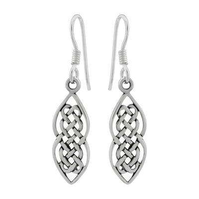 WeLoveSilver - zilveren oorhangers - keltische knoopdesign - hypoallergeen