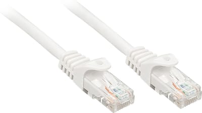 LINDY 48205 RJ45 Netwerkkabel, patchkabel CAT 6 U/UTP 5.00 m Wit 1 stuk(s)