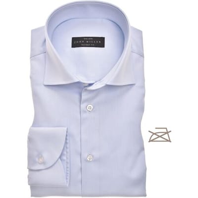 John Miller Overhemd Tailored Uni Non Iron Licht Blauw / male