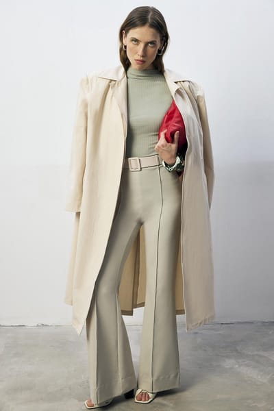 Touché Privé - Bodysuit met lichte opstaande kraag ve drukknopen - Mint - Dames