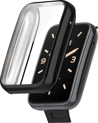 By Qubix - TPU case - Zwart - Geschikt voor Xiaomi Mi Band 7 Pro - (volledig beschermd)