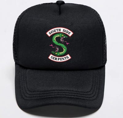 Riverdale Cap, Pet, Zwart, South Side Serpents, Archie, Jughead Jones, Betty, Veronica, Cheryl Blossom, Bughead
