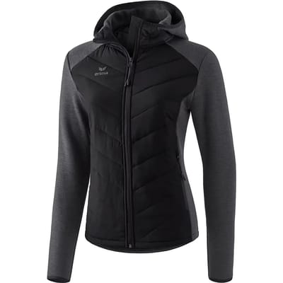 Erima Basic Dames Doorgestikt Jack - Jassen  - zwart - 40
