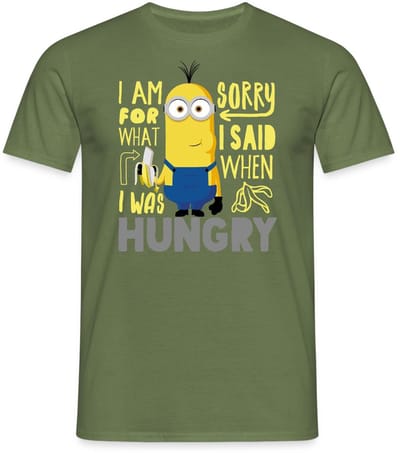 Minions Kevin Honger Banaan T-Shirt Heren