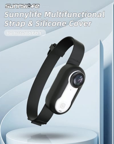 Polsband Voor insta360 Go 3 - Handband Voor Insta360 Go 3- Zwart - Siliconen Mouw Polsband - voor kat - Drone - Fietsband Voor Insta360 Go 3 Accessoires - Insta360 Go 3 - Protective Case- Multifunctionele