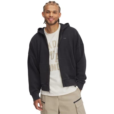 Under Armour Heren fleece hoodie (Zwart)