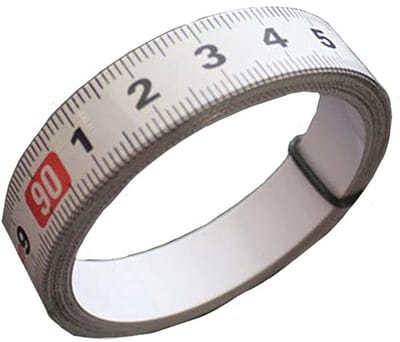 Dailygoods- Maatband 3M Lengte - Zelfklevend - Koolstofstaal - Slijtvast - Duurzaam - Geschikt voor Houtbewerking - Meetlint