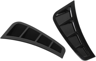 Jhubersproducts - Voorbumper Zijspoiler - Schokbestendig en Aerodynamisch - Universele Montage - Zwart - Auto Styling Accessoire - Ideaal voor Auto En