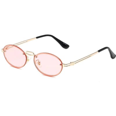 Stijlvolle Ovale Zonnebrillen voor Dames Heren Zonnebril Klassiek Klassiek Klein Montuur Oogmode Designer Tinten Y2k Gafas De Sol Mujer Other