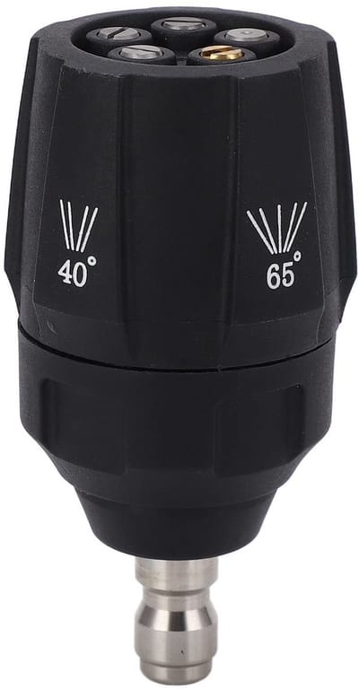 JHUBERS- Sproeikop Verstelbaar 360 Graden - Hogedrukreiniger Nozzle - Snelkoppeling 1/4 inch - Messing/roestvrij staal - Duurzaam - Geschikt voor landbouwmachines - Hogedrukreiniger Mondstuk