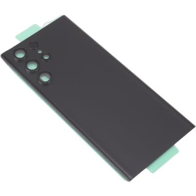 Achterruit Cover Vervanging Batterijdeur Behuizing Achterpaneel voor Samsung Galaxy S22 Ultra 5G S908U S908F zwart