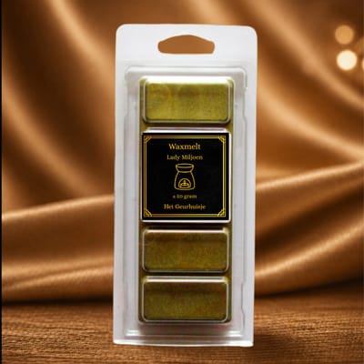 Waxmelt Snapbar: Lady Miljoen (PR) - Handgemaakt - 100% Sojawax - Voor (elektrische) geurbrander - Dierproefvrij