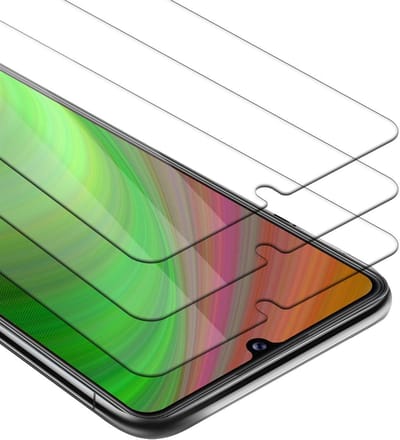Cadorabo 3x Screenprotector geschikt voor Samsung Galaxy A42 4G - Beschermende Pantser Film in KRISTALHELDER - Getemperd (Tempered) Display beschermend glas in 9H hardheid met 3D Touch