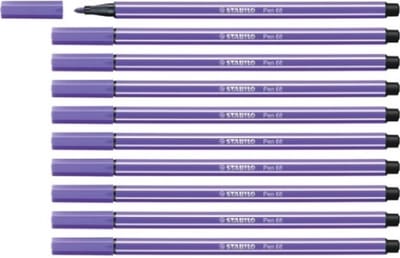 STABILO Pen 68 - Premium Viltstift - Paars - Doos 10 Stuks