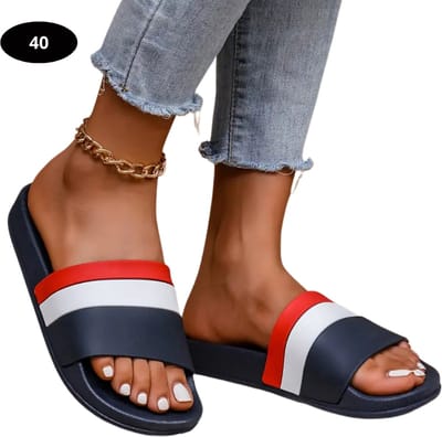 Livano Badslippers Dames - Comfortabel - Flip Flops - Sauna - Zomer - Zwart - Maat 40