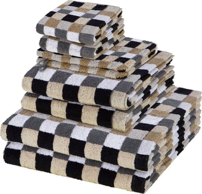 Cawö Sonstiges 2 X washandjes 2 X gasten- 2 X douche- 2 X handdoek - in set 8 pack Lifestyle