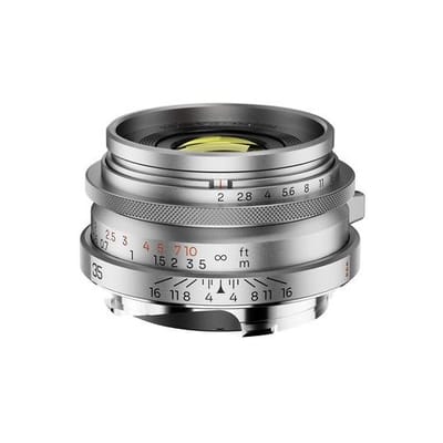 THYPOCH Ksana 35mm f/2 ASPH objectief voor objectief met volledig formaat  Leica M zilver