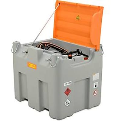 Mobiel tankstation CEMO met handpomp, 980 l, 60 l/min, mondstuk, B 127 x D 107 x H 112 mm